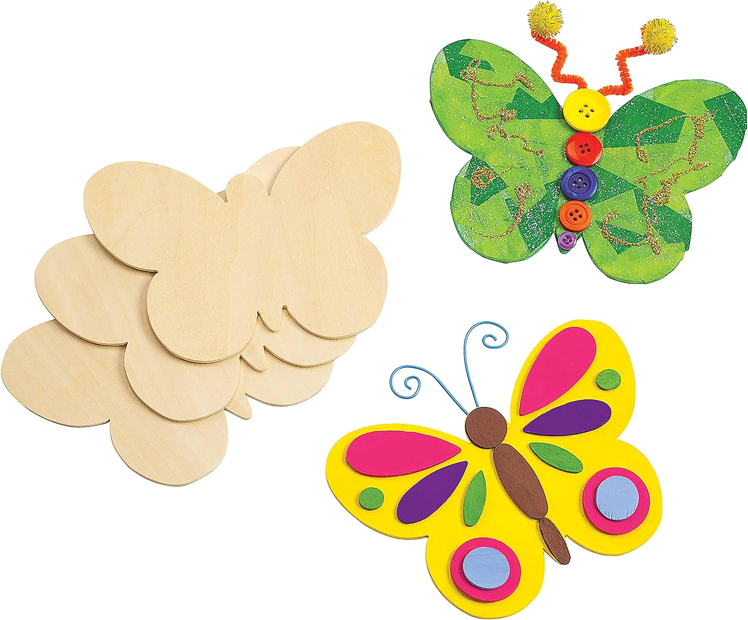 divers - Colorations - Versier je Eigen Houten Vlinders Set van 12