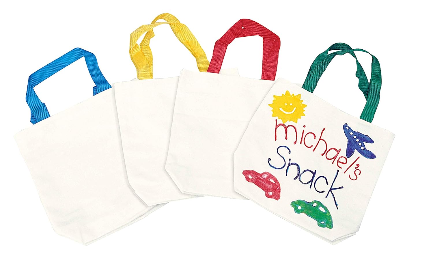divers - Colorations - Mini Canvas Tote Bags Set van 24