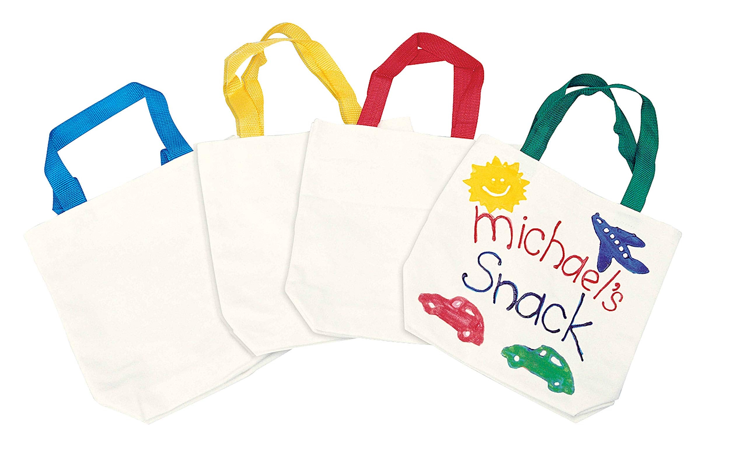 divers - Colorations - Mini Canvas Tote Bags Set van 24