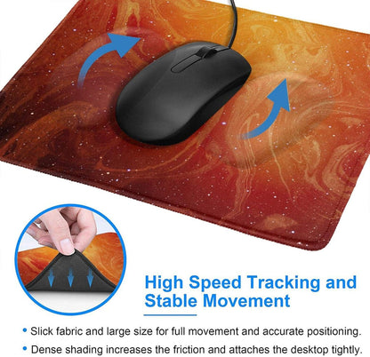 Mouse Pad Extended Mouse Pad Non-Slip Rubber Base Mouse Pads for Computers Laptop Office Desk Accessories Star Galaxy Nebula Mouse Pad