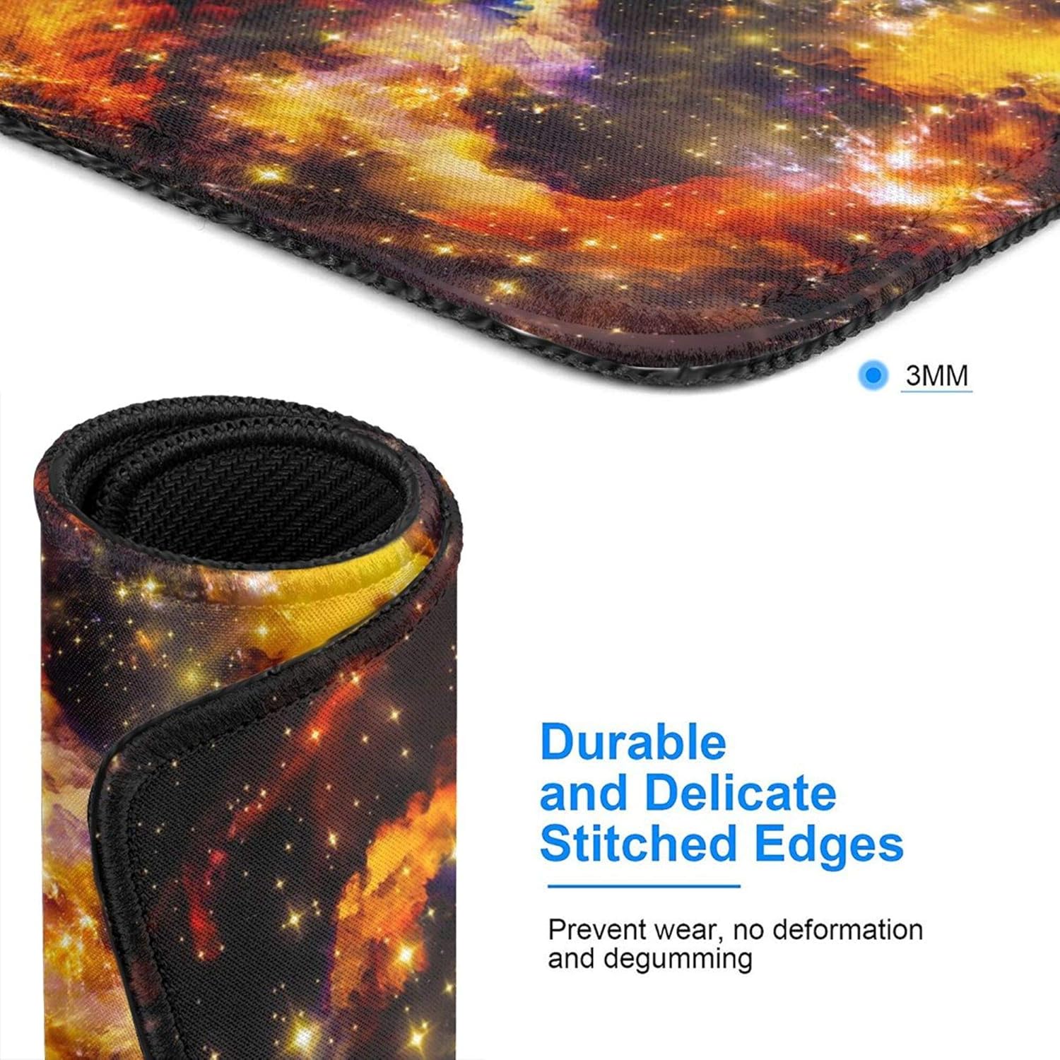 Mouse Pad Creative Mouse Pad Non-Slip Rubber Base Mouse Pads for Computers Laptop Office Desk Accessories Star Galaxy Nebula Mouse Pad