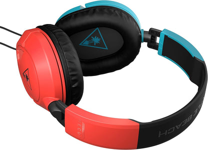 Turtle Beach Recon 50 Red/Blue Gaming Headset for Nintendo Switch, Xbox Series X|S, Xbox One, PS5, PS4, PC & Mobile with 3.5mm Connection