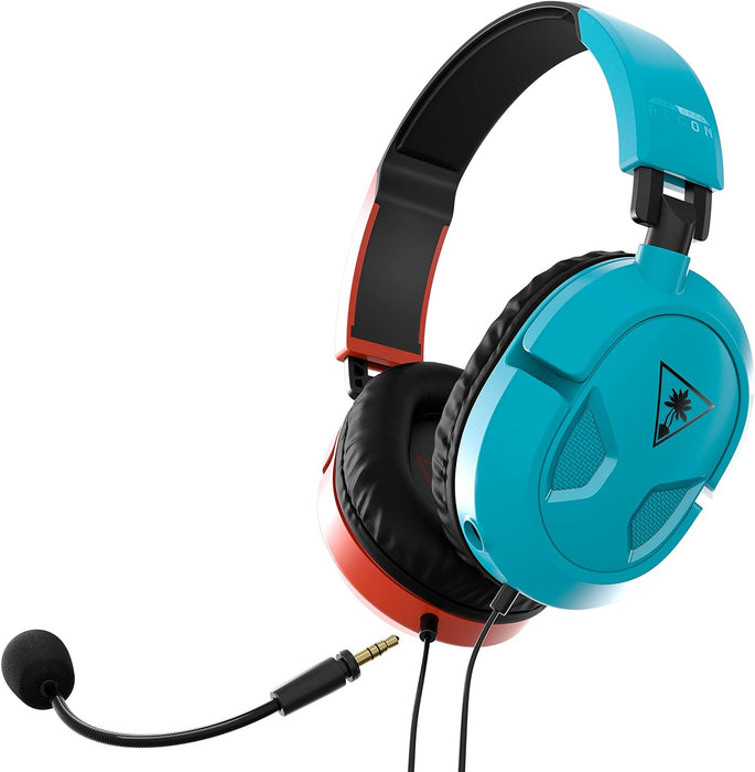 Turtle Beach Recon 50 Red/Blue Gaming Headset for Nintendo Switch, Xbox Series X|S, Xbox One, PS5, PS4, PC & Mobile with 3.5mm Connection