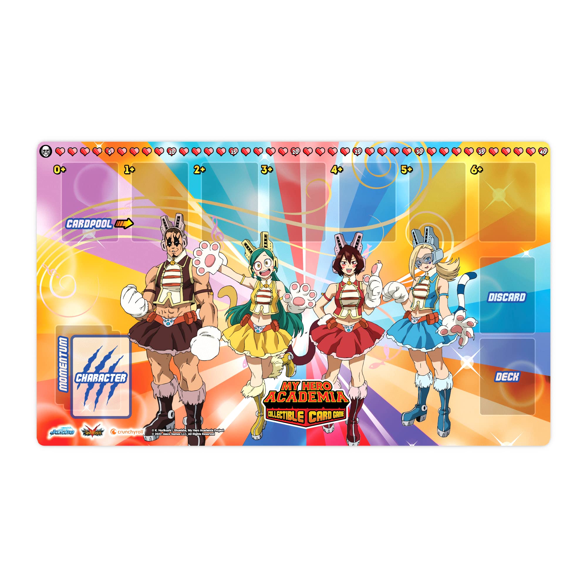 Jasco Games | My Hero Academia CCG: Wild Wild Pussycats Play Mat | Accessorio