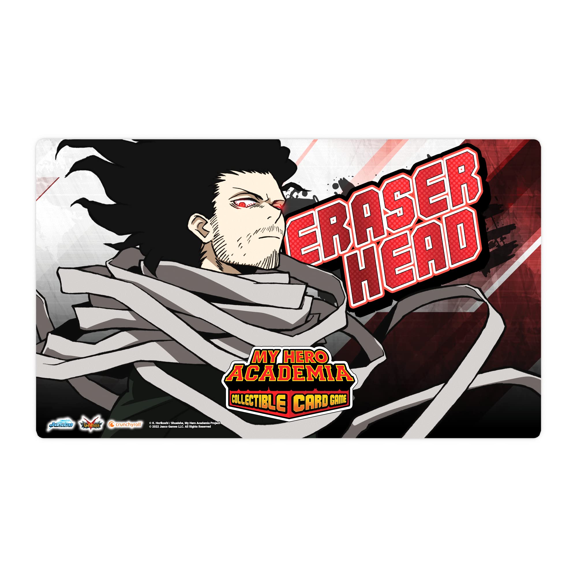 My Hero Academia Collectible Card Game Series 3 Eraser Head PLAYMAT | 18" by 24" Rubber Game Mat | Ages 14+ | 20-30 Minutes | Made by Jasco Games