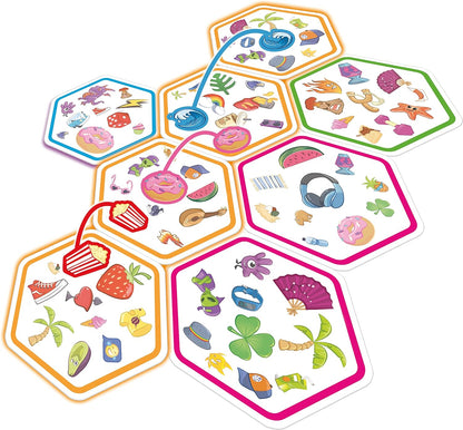 Asmodee | Dobble Connect | Quick Reaction Card Game | Ages 8+ | 2-8 Players | 20 Minutes Playing Time