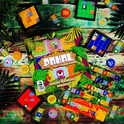 Pakal Board Game, Family Board Game, Board Game for Adults and Family, Adventure Board Game, Ages 8+, for 2 to 4 Players, Average Playtime 20 Minutes, Made by (CC259