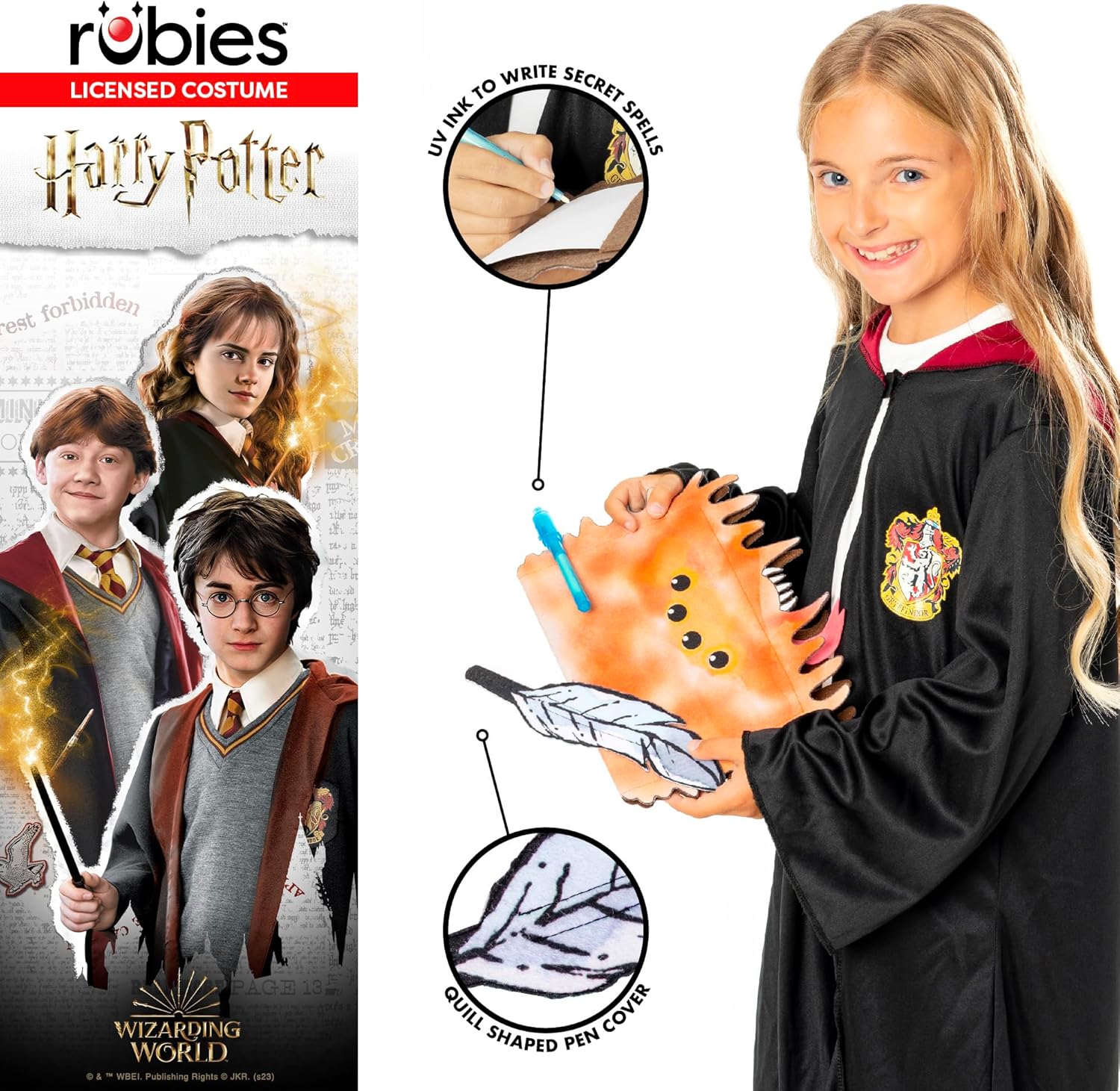 Rubies 301750NS000 Harry Potter Book of Monsters Kids Fancy Dress, Unisex Children, Multicoloured, One Size Halloween Halloween