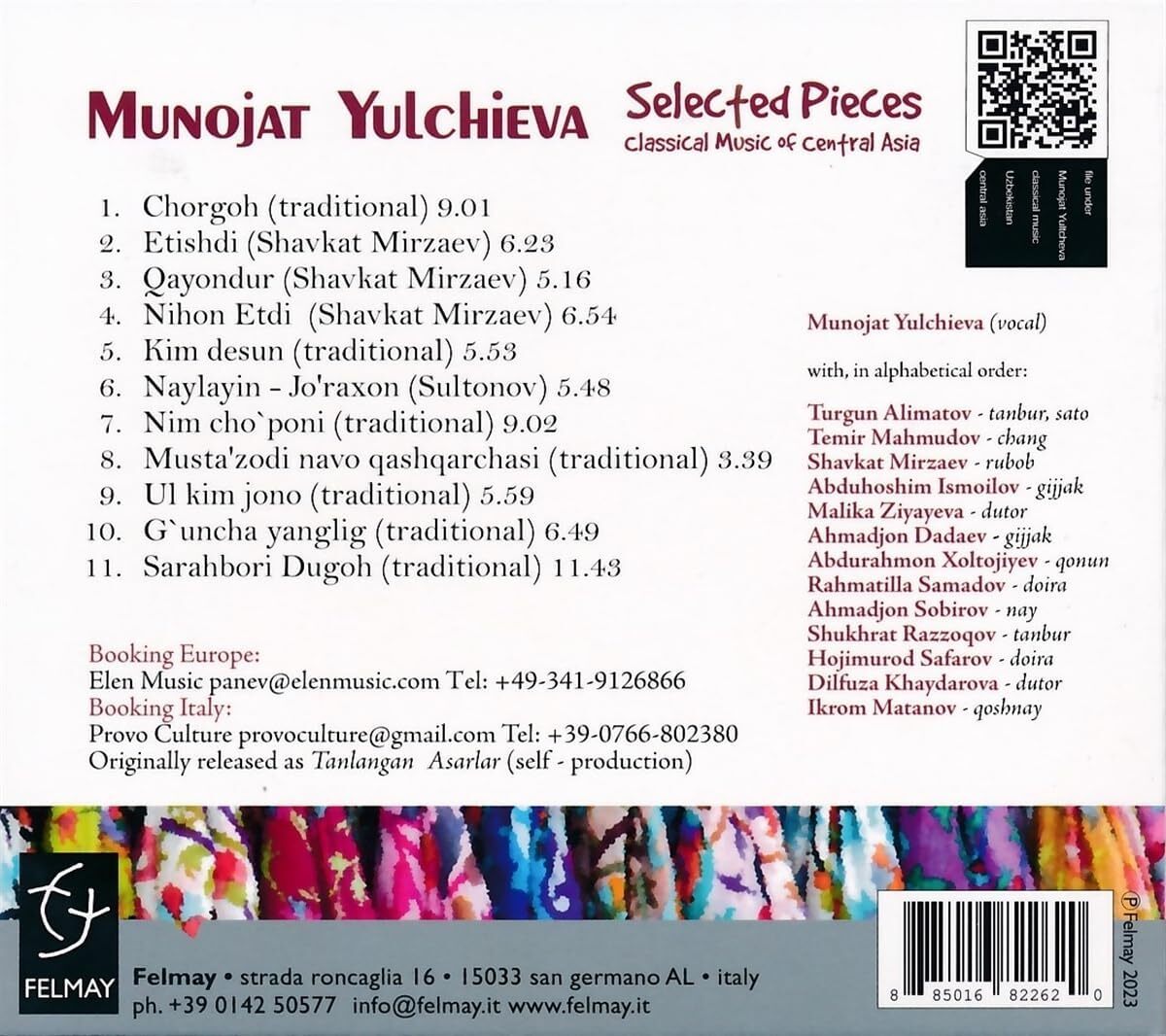 Selected Pieces: Classical Music of Central Asia