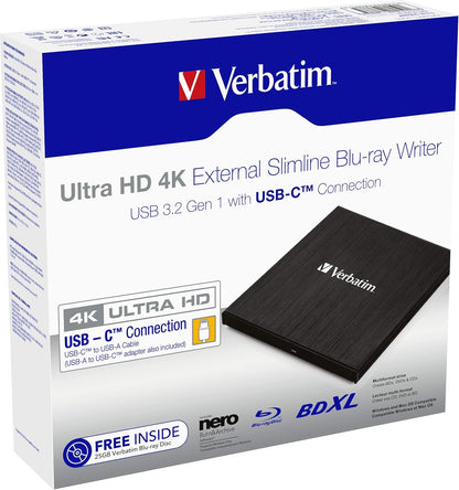 Verbatim 43888 optical disc drive Blu-Ray DVD Combo Black