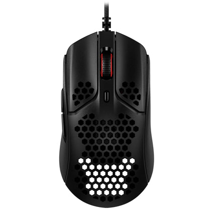 HyperX Pulsefire Haste – Gaming Mouse – Ultra-Lightweight, 59g, Honeycomb Shell, Hex Design, HyperFlex Cable, Up to 16000 DPI, 6 Programmable Buttons, Black Black single