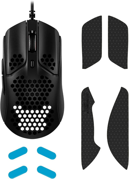 HyperX Pulsefire Haste – Gaming Mouse – Ultra-Lightweight, 59g, Honeycomb Shell, Hex Design, HyperFlex Cable, Up to 16000 DPI, 6 Programmable Buttons, Black Black single
