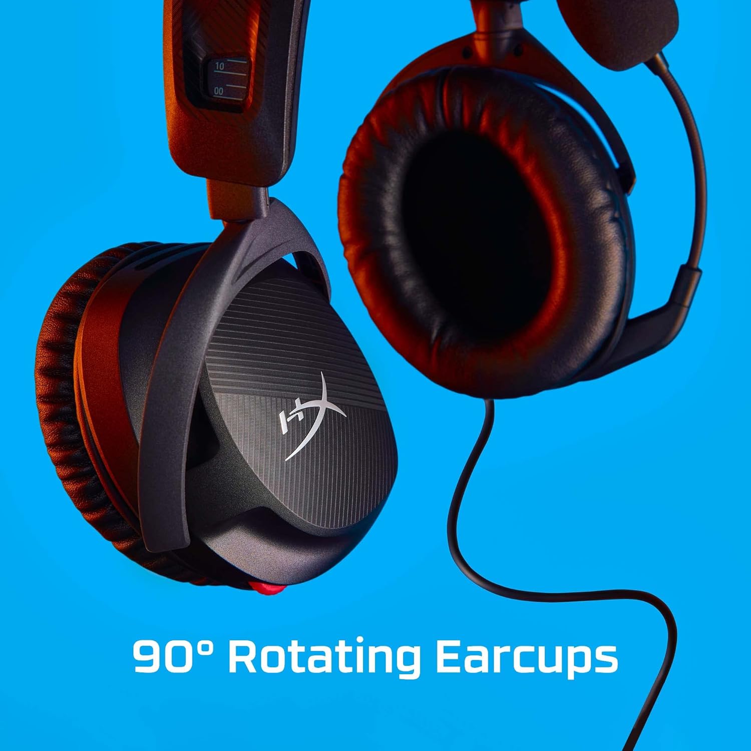 HYPERX 519T1AA Cloud Stinger 2 – Lightweight over-ear headset with mic, Swivel-to-mute function, 50mm drivers, PC Compatible