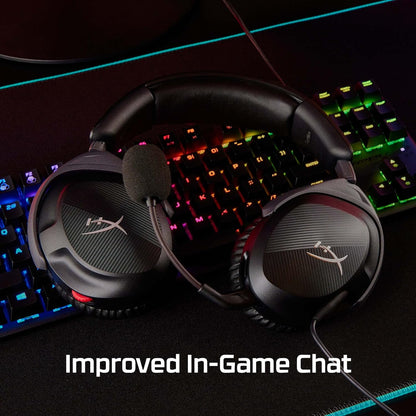 HYPERX 519T1AA Cloud Stinger 2 – Lightweight over-ear headset with mic, Swivel-to-mute function, 50mm drivers, PC Compatible