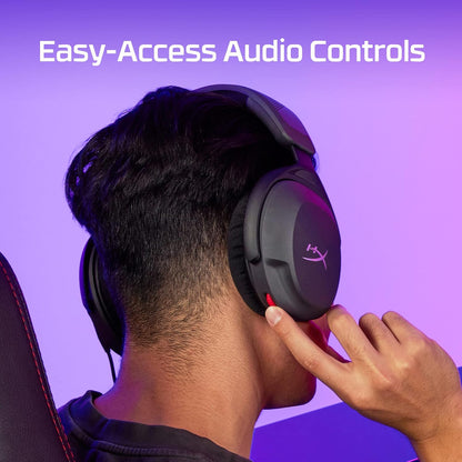 HYPERX Cloud Stinger 2 Core Lightweight PC Gaming Headphones with Rotating Microphone to Mute with Sound DTS Headphone:X Spatial Audio, 40mm Drivers
