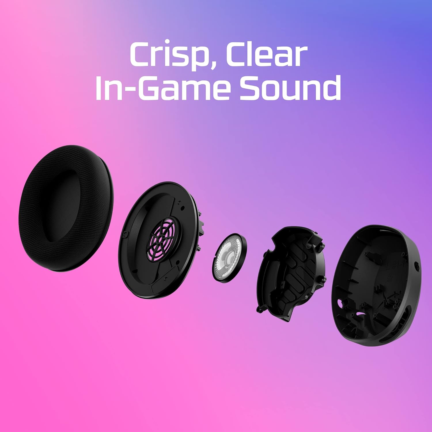 HYPERX Cloud Stinger 2 Core Lightweight PC Gaming Headphones with Rotating Microphone to Mute with Sound DTS Headphone:X Spatial Audio, 40mm Drivers