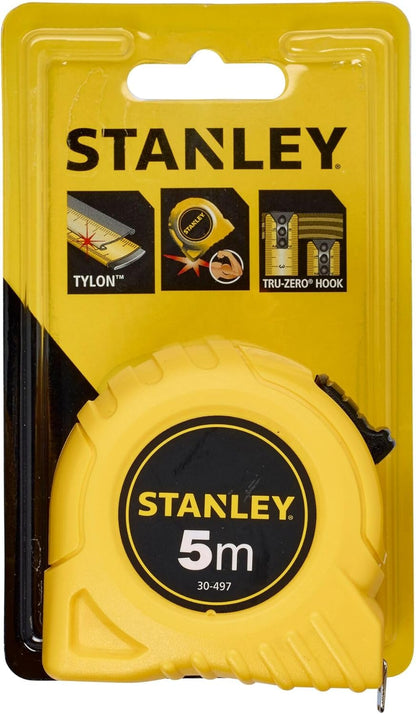 Stanley 1-30-497 Tape Measure, Yellow/Black, 5 m/19 mm