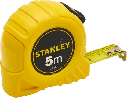 Stanley 1-30-497 Tape Measure, Yellow/Black, 5 m/19 mm
