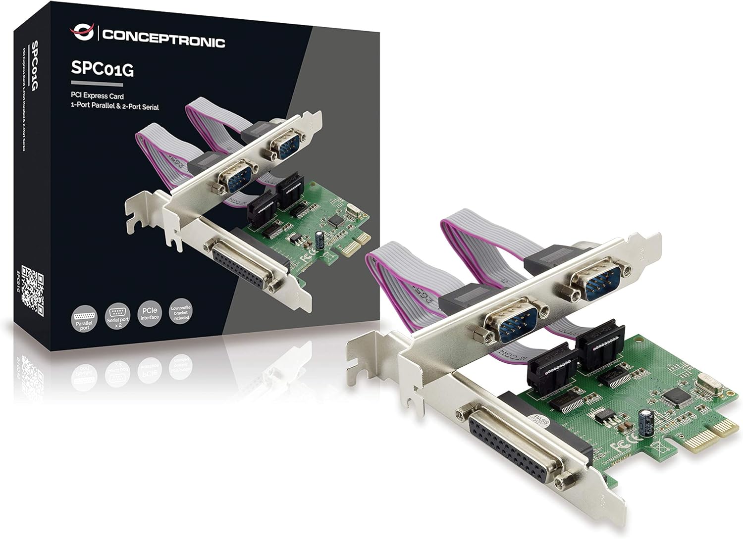 Conceptronic Parallel Port & Serial 2-Port PCI Express Card