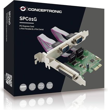 Conceptronic Parallel Port & Serial 2-Port PCI Express Card