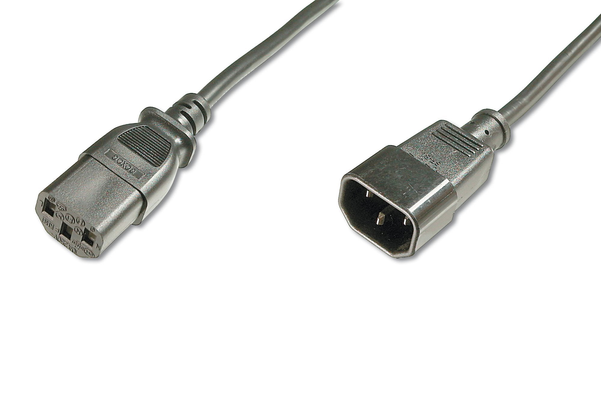Assmann Power Supply Extension Cable Power Cord IEC IEC Plug/Socket 2 m Black