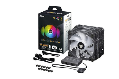 ASUS TUF Gaming TF120 ARGB Fan - Triple Fan Kit with ARGB Controller