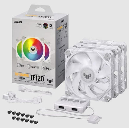 ASUS TUF GAMING TF120 ARGB 3IN1 + Controller (White Version