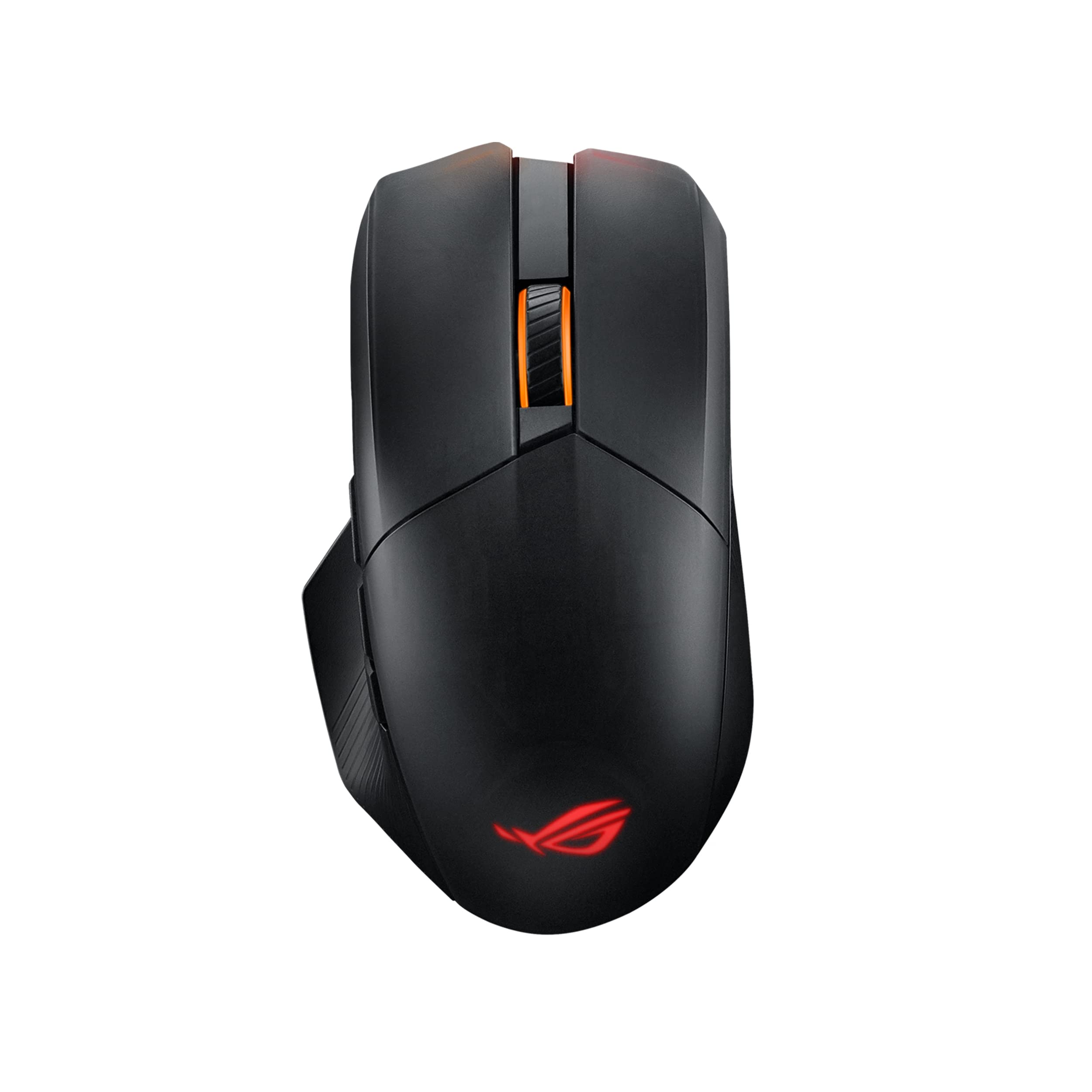 ASUS ROG Chakram X Origin kabellose RGB Gaming Maus (ROG AimPoint-Sensor, 36.000 dpi, Polling-Rate 8000 Hz, RF 2,4 GHz / Bluetooth / kabelgebunden, 11 programmierbare Tasten, Joystick, schwarz