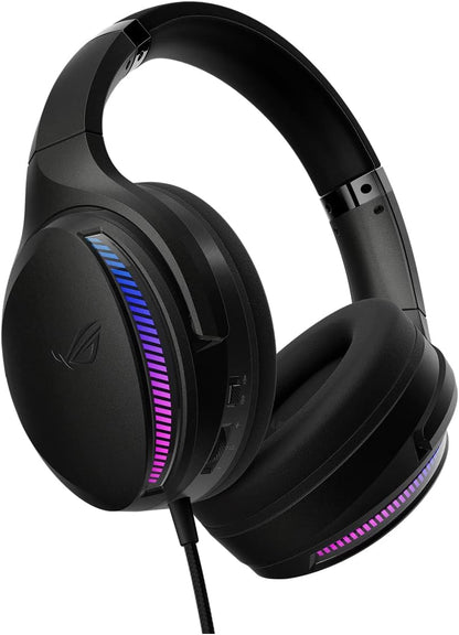 ASUS ROG Fusion II 300 Gaming Headset (AI Beamforming Mic, AI Mic, 7.1 surround sound, 50mm Driver, Hi-Res ESS 9280 Quad DAC, USB-C, For PC, Mac, PS4, PS5, Switch, Mobile Devices)- Black