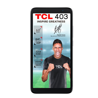 TCL 403 15.2 cm (6") Dual SIM Android 12 Go Edition 4G Micro-USB 2 GB 32 GB 3000 mAh Black