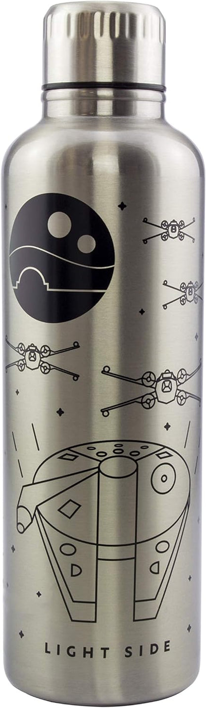 Paladone Star Wars Premium Metal Water Bottle - Double Walled 500ml Bottle