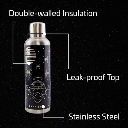 Paladone Star Wars Premium Metal Water Bottle - Double Walled 500ml Bottle