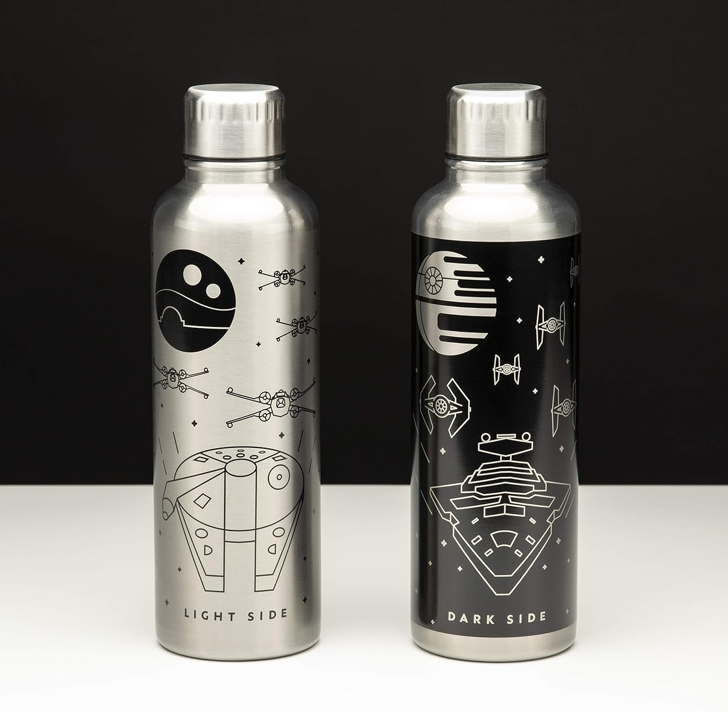 Paladone Star Wars Premium Metal Water Bottle - Double Walled 500ml Bottle