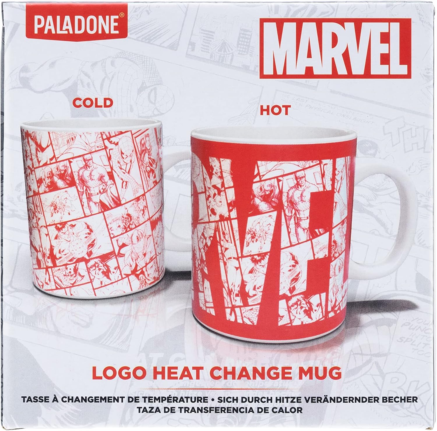 Paladone Marvel Logo Heat Change Mug | Officially Licensed Superhero Merchandise, Multicolored, PP7979MC