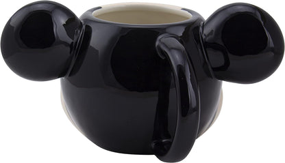 Paladone Mickey Mouse Shaped Mug | Cute Disney Coffee Mug, Multicolor (PP10056DSC