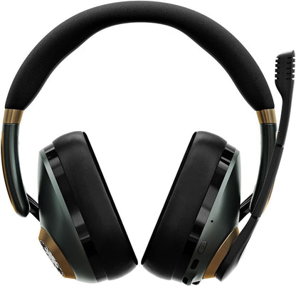 EPOS H3Pro Hybrid Gaming Headset with Microphone for PC, Enhanced Noise-Cancellation, Adjustable, Smart Button Audio Mixing with Bluetooth and Gaming Suite, Surround Sound, (Green) Racing Green