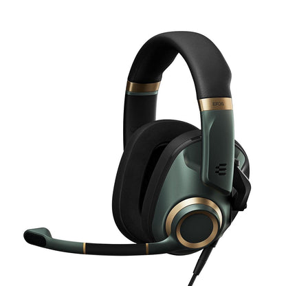 EPOS H6Pro - Closed Acoustic Gaming Headset with Mic - Over-Ear Headset – Lightweight - Lift-to-Mute - Xbox Headset - PS4 Headset - PS5 Headset - PC/Windows Headset - Gaming Accessories (Green