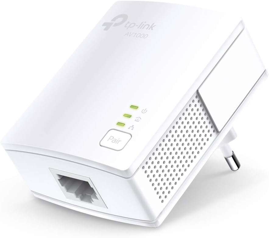 TP-Link 1000Mbps Powerline, Fiber Powerline Socket with 1 Gigabit Ethernet Port, Powerline Box Kit of 2 - Ideal Solution to Enjoy Multi-TV Service at Home TL-PA7017 KIT