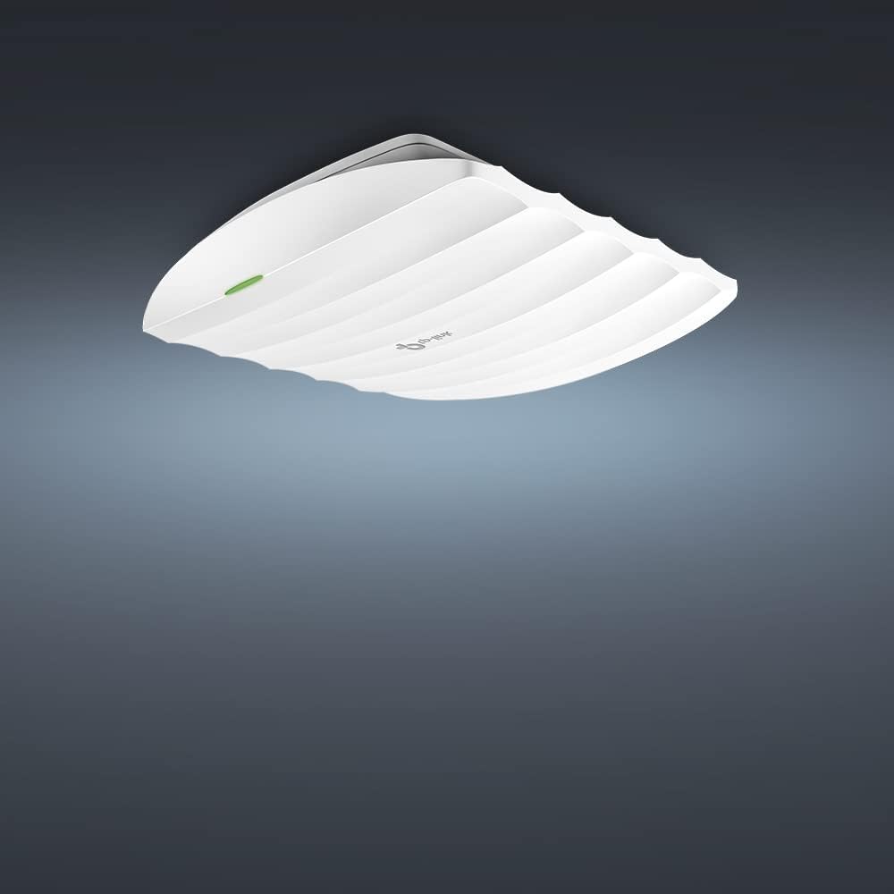 TP-Link EAP110 - Punto de Acceso Inalámbrico N300Mbps, WiFi Empresarial, Integración SND,Montable en Techo, Soporta PoE pasivo, Acceso a la Nube, Puerto Fast Ethernet