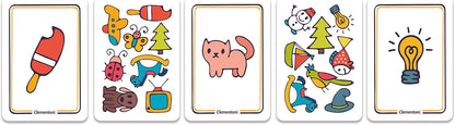 Clementoni, Sapientino Double Vedo Card Game for Children, Italian Version, Multicoloured, 16177
