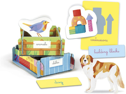 Clementoni 16364 Sapientino First Montessori 4 Years, Educational Game to Learn English, Language Development-Made in Italy, Multi-Coloured