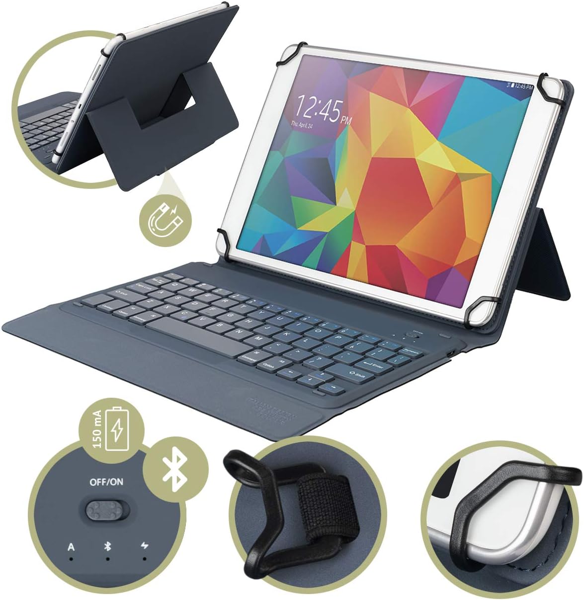 Custodie Tablet/ebook Tucano Gancio Blu (Universale fino a 10,1"