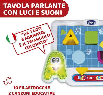 Chicco 00009798000000 Edu4You Vocal Shapes, Multicolor, Multi-Coloured