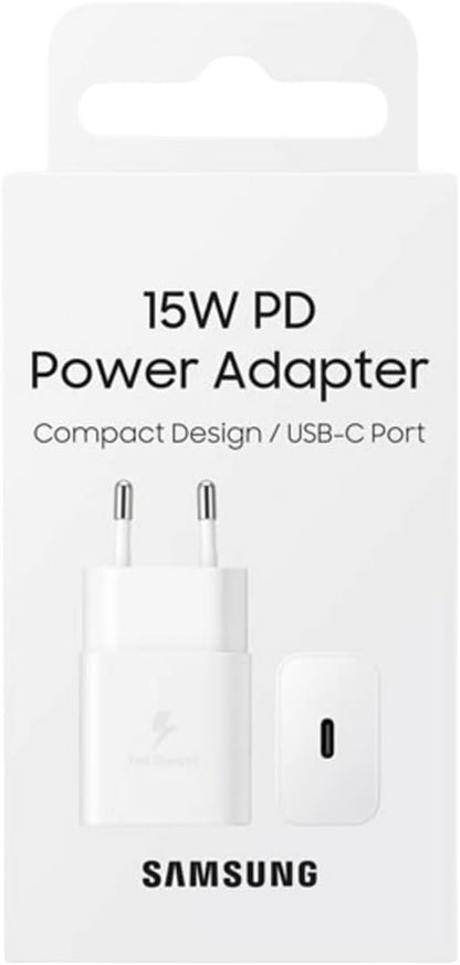 Samsung EP-T1510N Caricatore da 15W, Porta USB-C (Senza Cavo), White