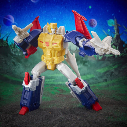 Transformers - Voyager Class - Figura de Legacy Evolution de Metalhawk de 17,5 cm - Figura de acción para niños y niñas a Partir de 8 años