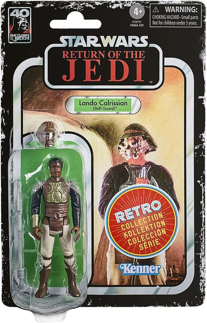 Star Wars Retro Collection Lando Calrissian (Skiff Guard), Return of the Jedi 3.75” Action Figures