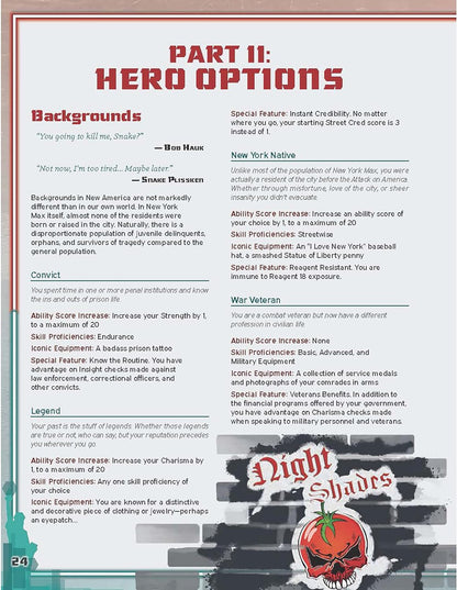 Evil Genius Games Cinematic Adventure: Escape from New York - Expansion RPG Book, for Use with The Everyday Heroes Core Rulebook, d20, 5e Compatible, 100+ Page Hardcover Book, Officially Licensed RPG