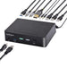 StarTech.com USB C KVM Switch, 2 Port DisplayPort KVM w/ 4K 60Hz UHD HDR Video, 3.5mm Audio, 4x USB HID and 2x USB A 3.2 Gen 1 5Gbps Hub, Hot Key Switching, Thunderbolt 3/4 Compatible (SV231DPUCA