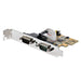 StarTech.com 2-Port PCI Express Serial Interface Card, Dual Port PCIe to RS232 (DB9) Serial Card, 16C1050 UART, Low/Full Profile Brackets, COM Retention, For Windows/Linux (21050-PC-SERIAL-LP
