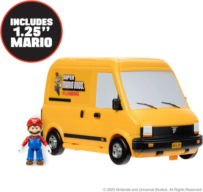 Super Mario Movie Van Playset with 1.25”/3cm Mini Mario Figure